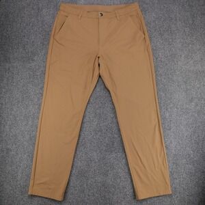 BYLT Basics Everyday Pant Mens XL Khaki Tan Performance Stretch Chino Trousers